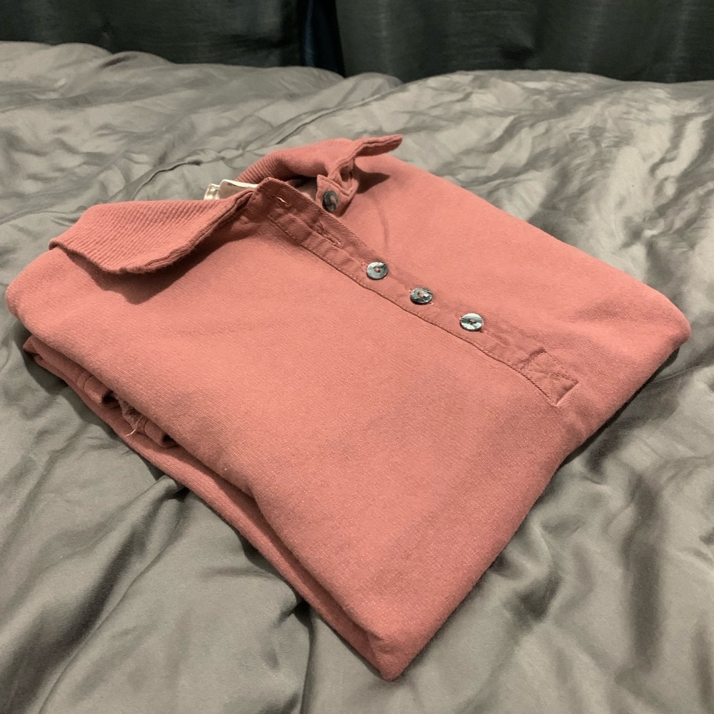 Mens Coldwater Creek Collared Sweatshirt